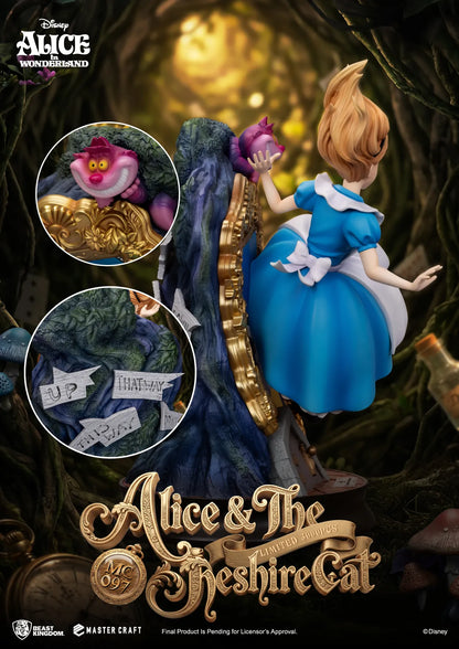 BEAST KINGDOM - Alice In Wonderland & The Cheshire Cat Master Craft Statue