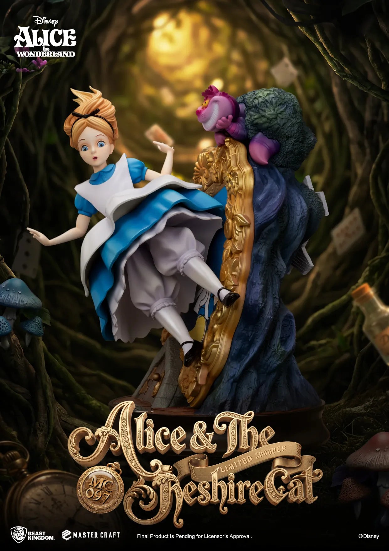 BEAST KINGDOM - Alice In Wonderland & The Cheshire Cat Master Craft Statue
