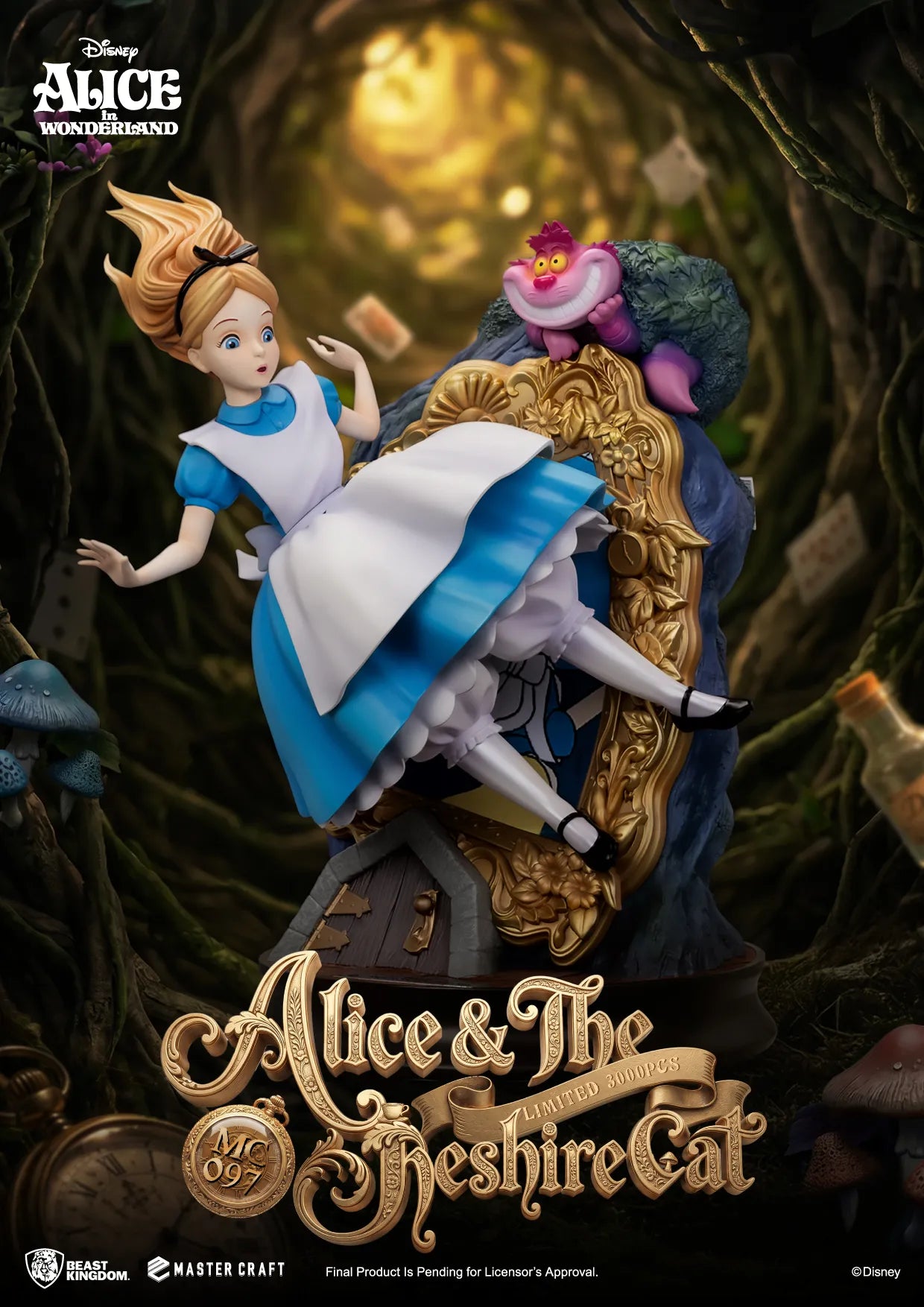 BEAST KINGDOM - Alice In Wonderland & The Cheshire Cat Master Craft Statue