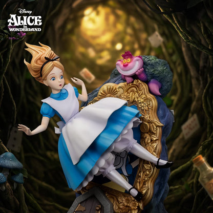 BEAST KINGDOM - Alice In Wonderland & The Cheshire Cat Master Craft Statue