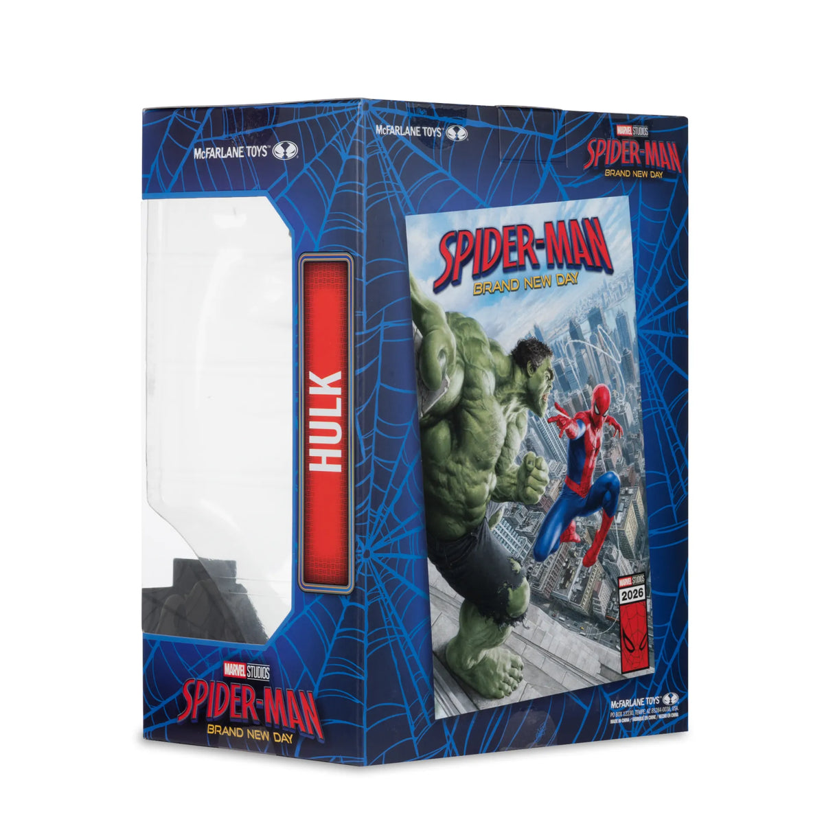Mc FARLANE TOYS - Marvel Studios Coll 1:6 Wv1 Spider-man Brand New Day Savage Hulk Figure