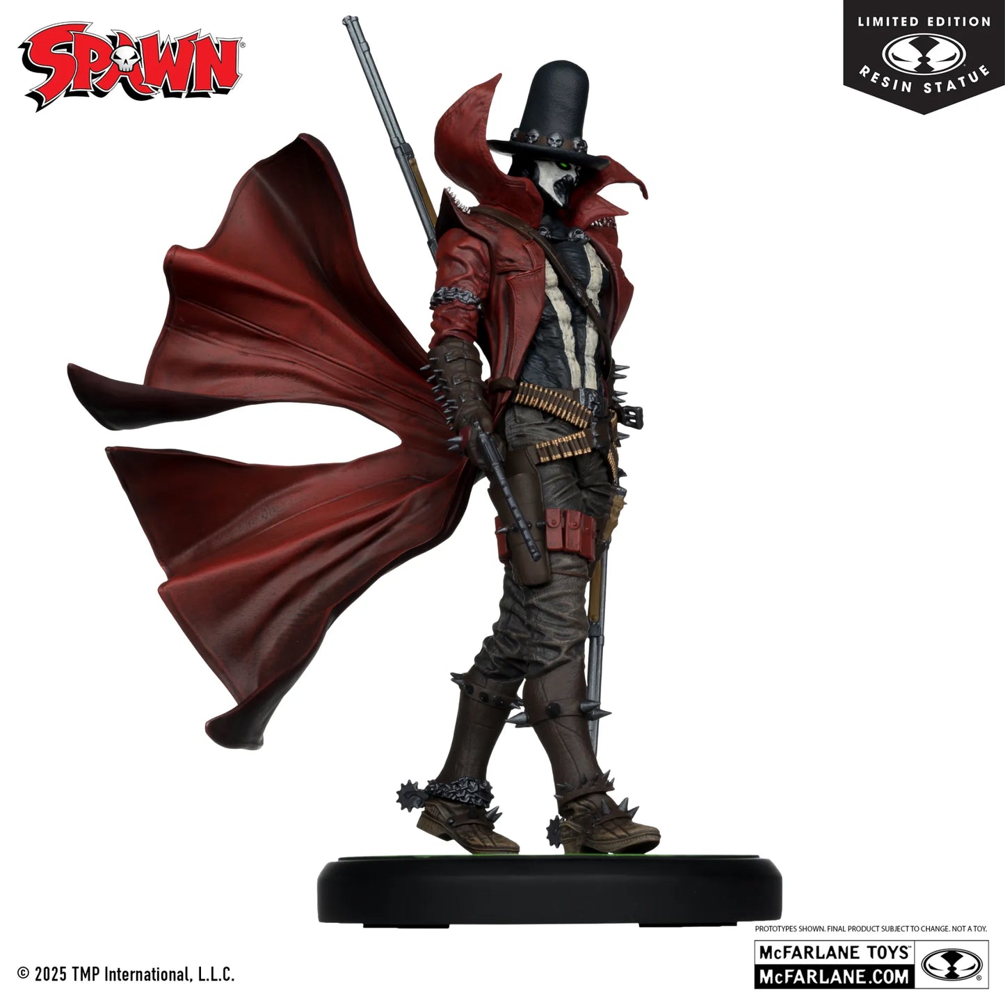 Mc FARLANE TOYS - Spawn Black White & Red All Over Gunslinger Spawn By Todd Mcfarlane Resin Statue