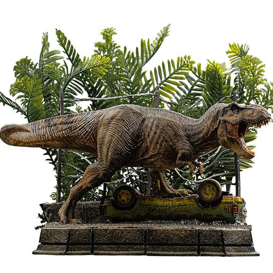 IRON STUDIOS - Jurassic Park Icons T-rex Breakout Set A Statue