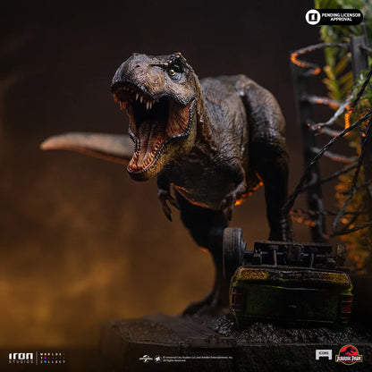 IRON STUDIOS - Jurassic Park Icons T-rex Breakout Set A Statue