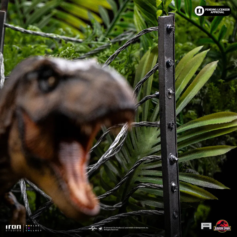 IRON STUDIOS - Jurassic Park Icons T-rex Breakout Set A Statue