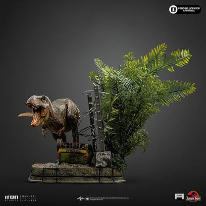 IRON STUDIOS - Jurassic Park Icons T-rex Breakout Set A Statue