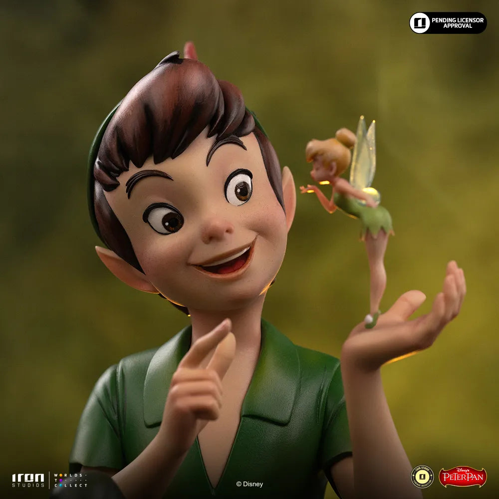 IRON STUDIOS - Disney Vintage Peter Pan & Tinkerbell 1/10 Statue