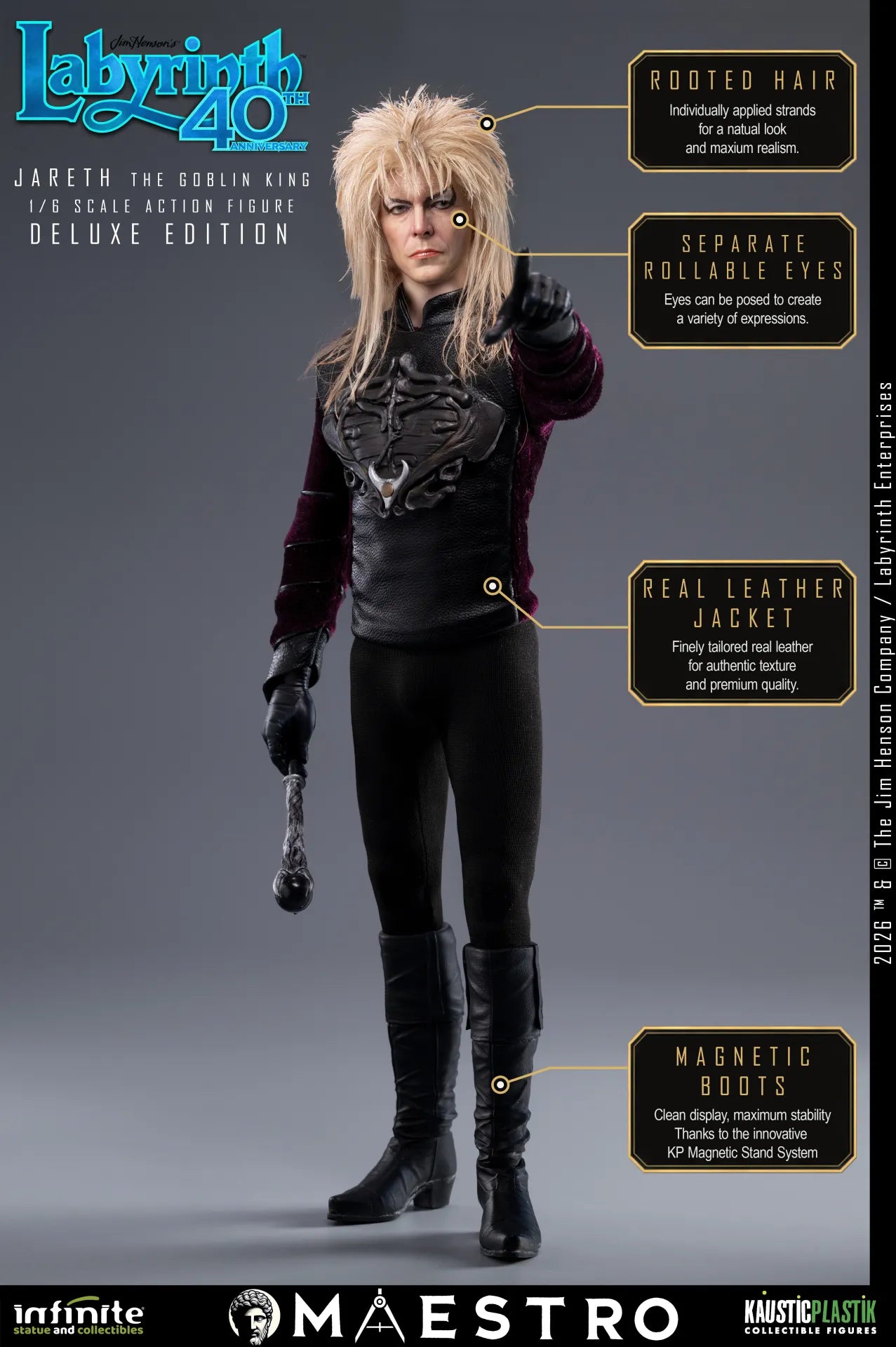 INFINITE STATUE - Labyrinth Jareth The Goblin King 1/6 Action Figure Deluxe Edition
