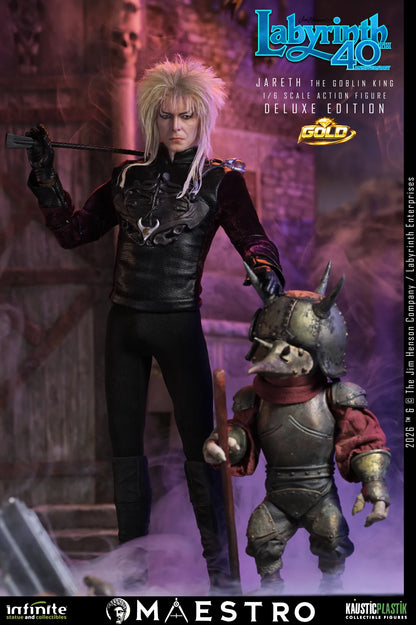 INFINITE STATUE - Labyrinth Jareth The Goblin King 1/6 Action Figure Deluxe Edition Gold
