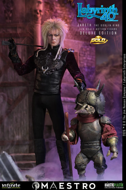 INFINITE STATUE - Labyrinth Jareth The Goblin King 1/6 Action Figure Deluxe Edition Gold
