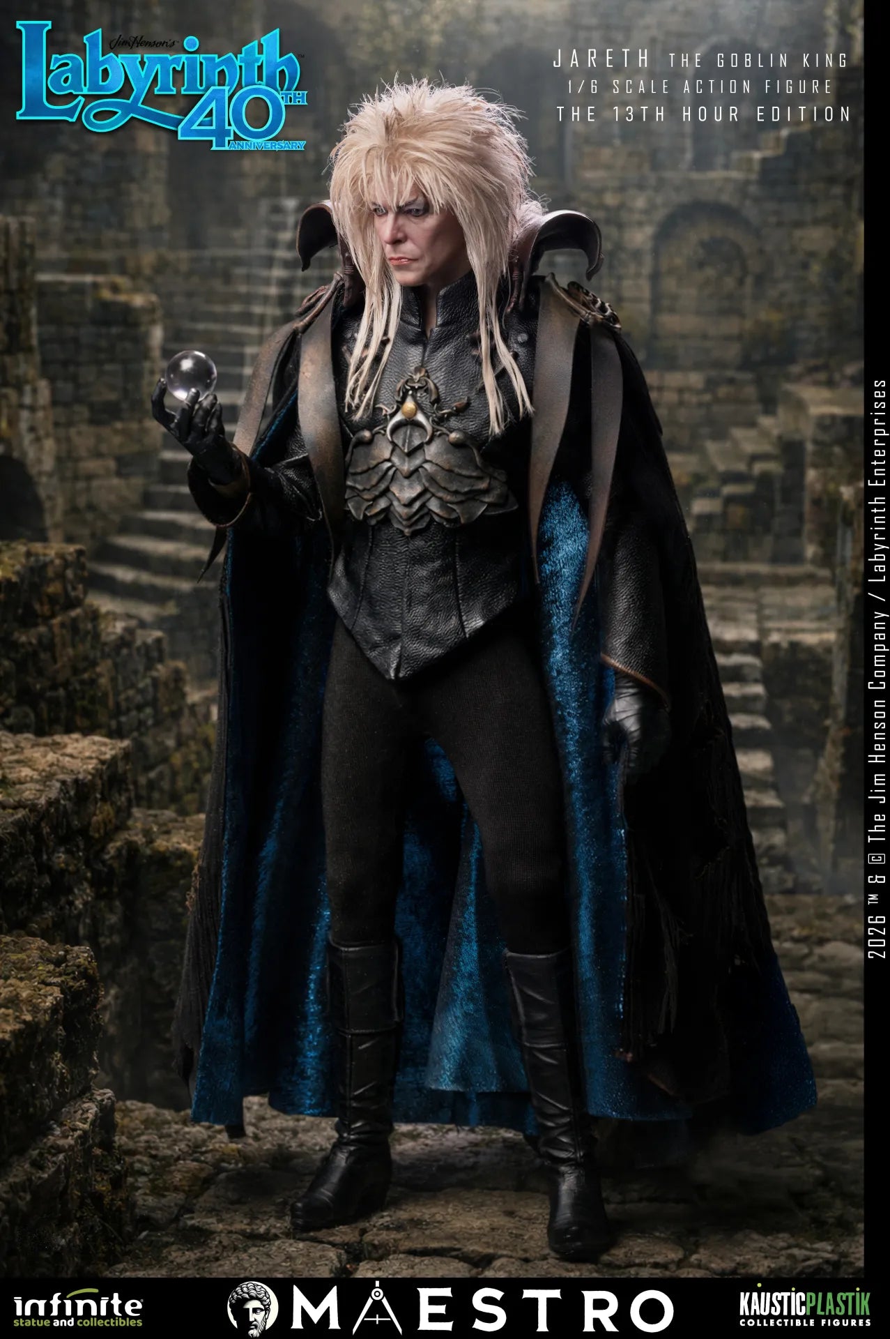 INFINITE STATUE - Labyrinth Jareth The Goblin King 1/6 Action Figure The 13th Hour Edition