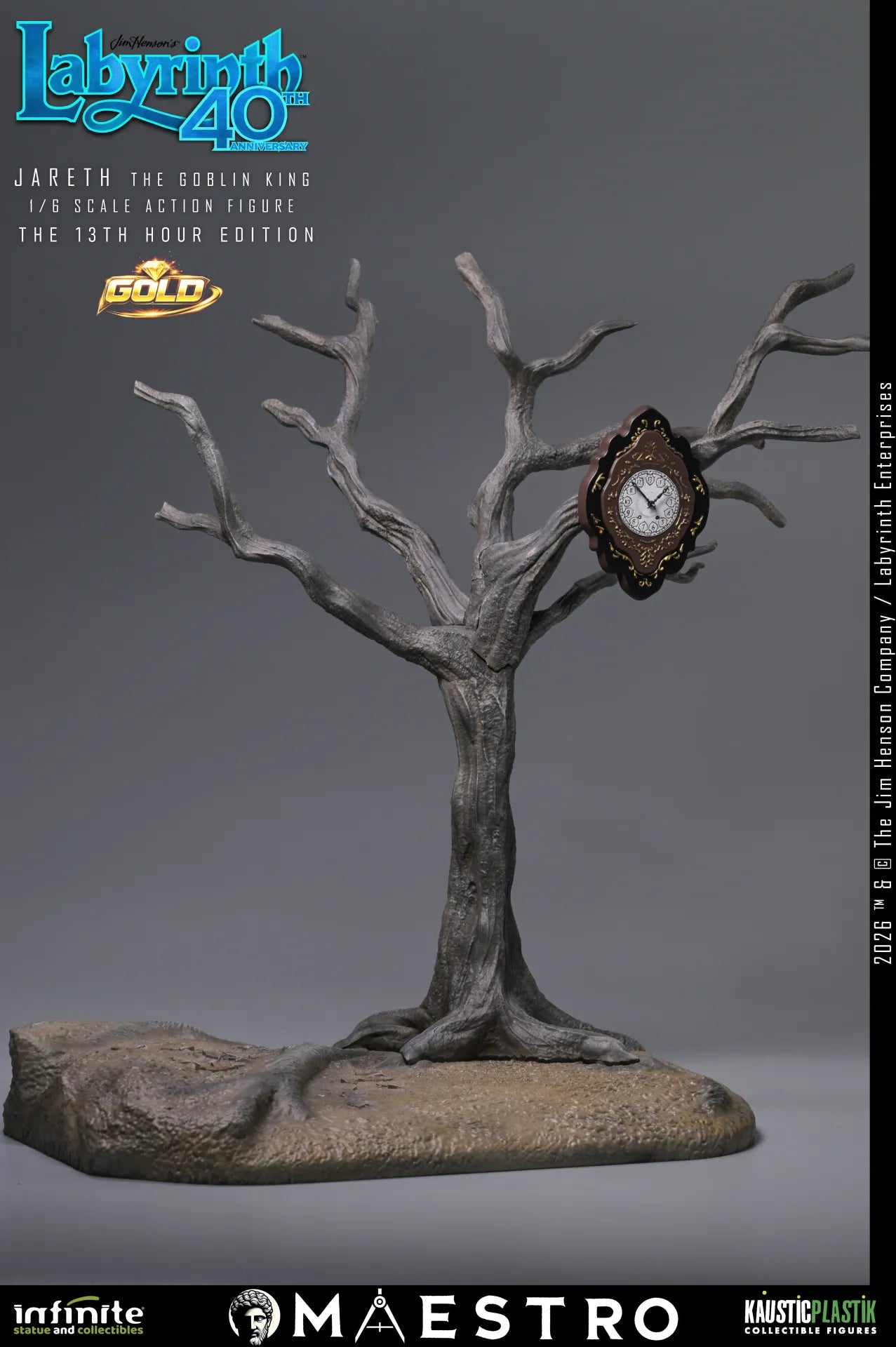 INFINITE STATUE - Labyrinth Jareth The Goblin King 1/6 Action Figure The 13th Hour Edition Gold