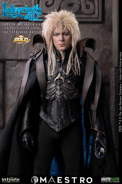 INFINITE STATUE - Labyrinth Jareth The Goblin King 1/6 Action Figure The 13th Hour Edition Gold