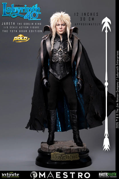 INFINITE STATUE - Labyrinth Jareth The Goblin King 1/6 Action Figure The 13th Hour Edition Gold