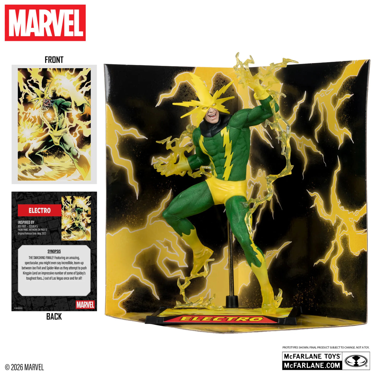 Mc FARLANE TOYS - Marvel Collection 1:10th Wv8 Electro (joe Fixit #5) Figure