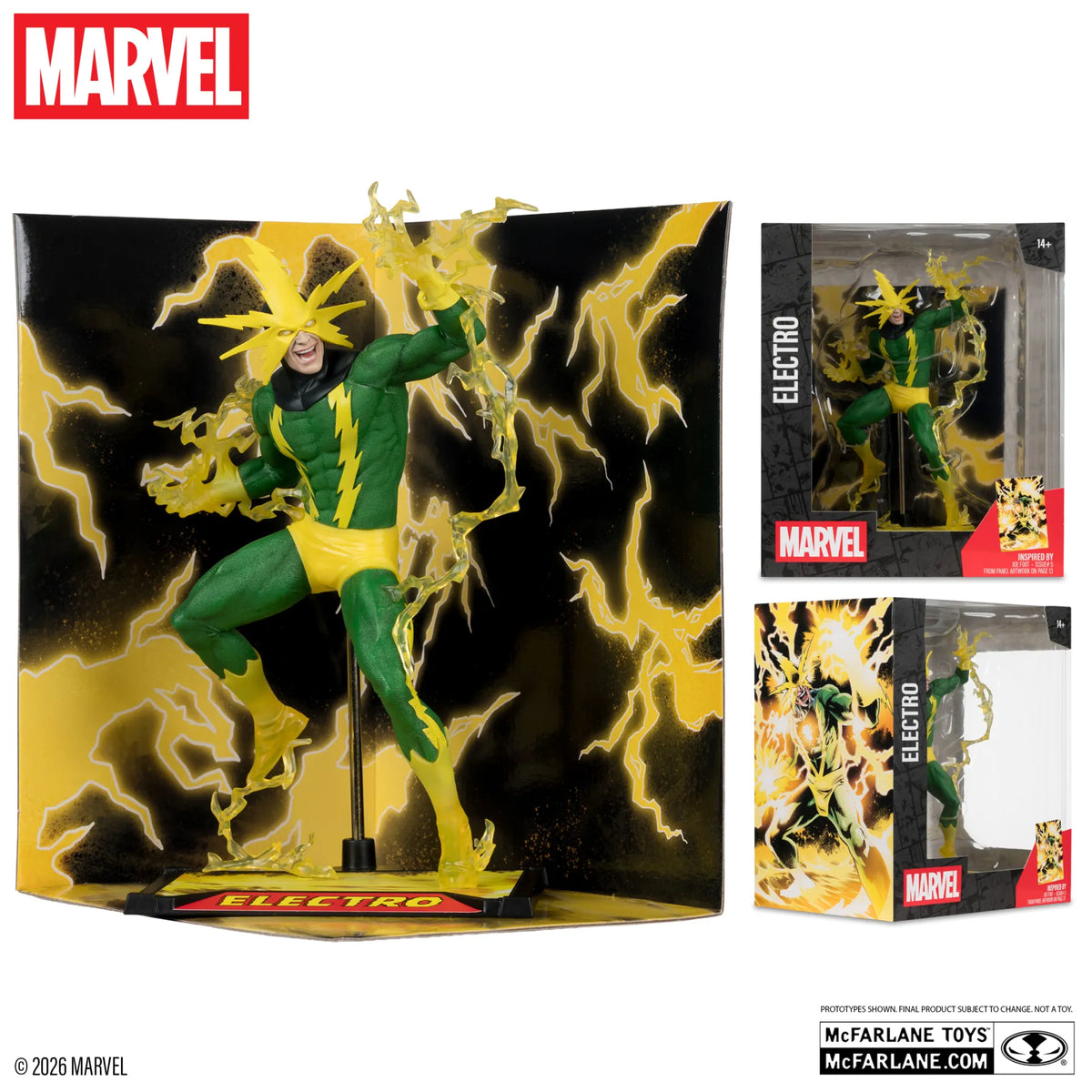 Mc FARLANE TOYS - Marvel Collection 1:10th Wv8 Electro (joe Fixit #5) Figure