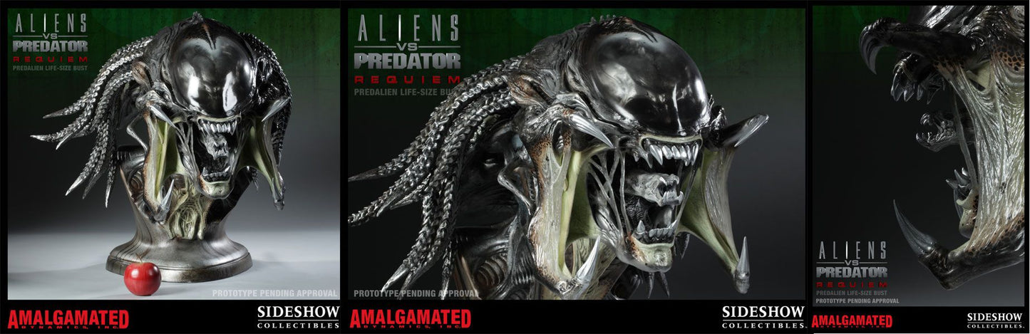 SIDESHOW - Aliens vs Predator - Requiem - Predalien - Life Size Bust