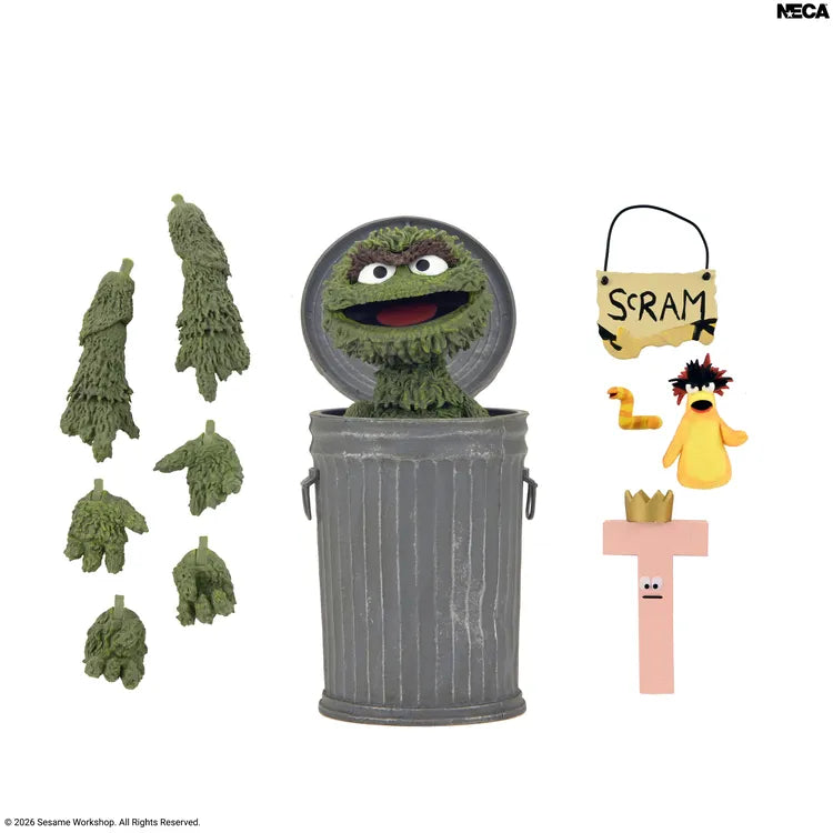 NECA - Sesame Street Oscar The Grouch Ultimate Action Figure