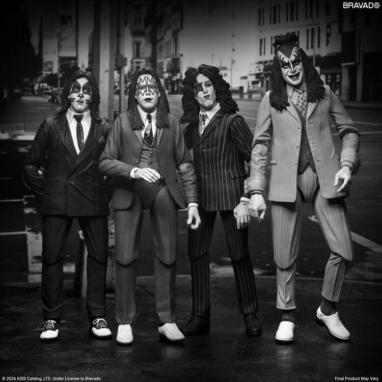 NECA - Kiss Dressed To Kill Album Cover 4pack Action Figure