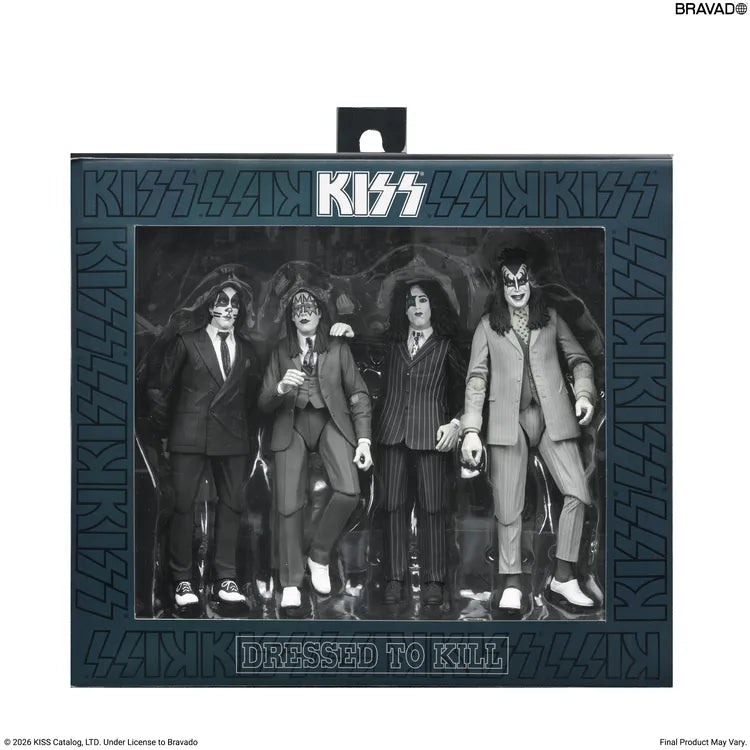 NECA - Kiss Dressed To Kill Album Cover 4pack Action Figure