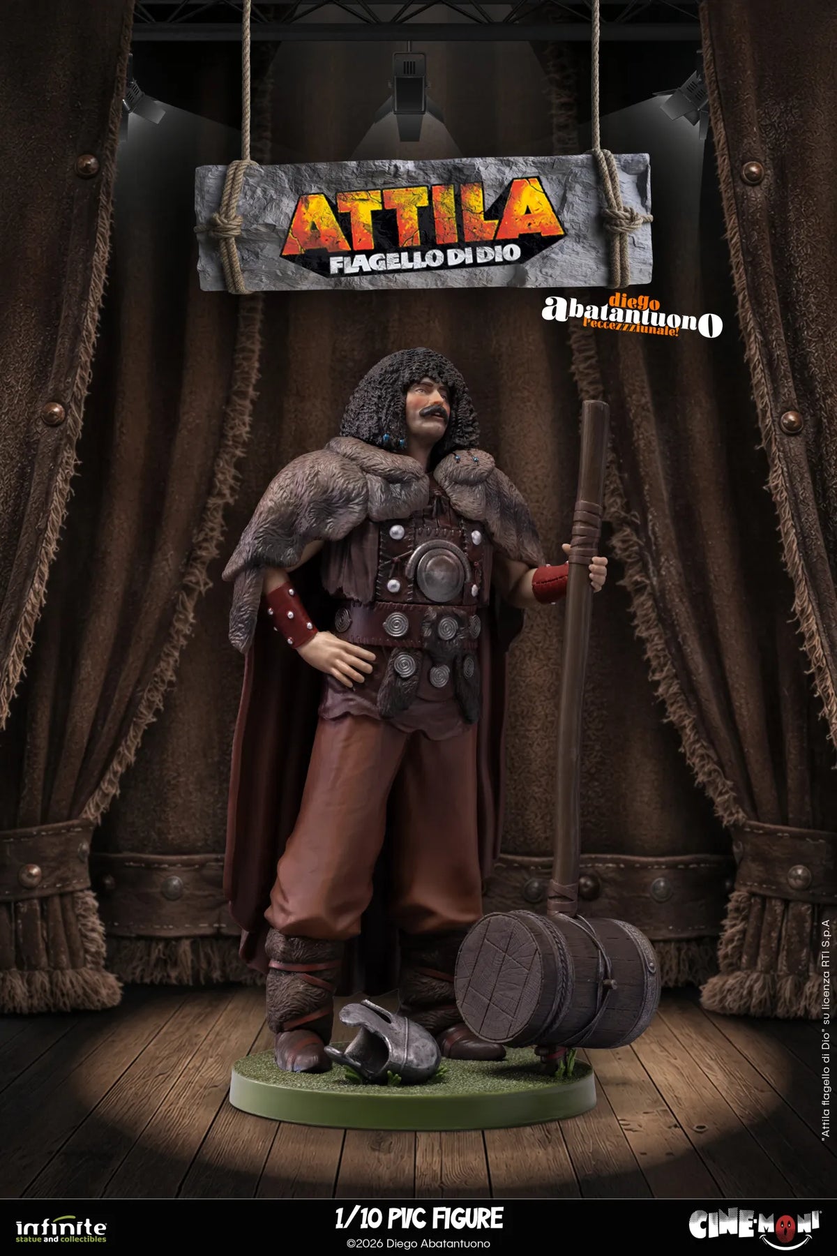 INFINITE STATUE - Diego Abatantuono Attila Cine-moni Pvc Figure