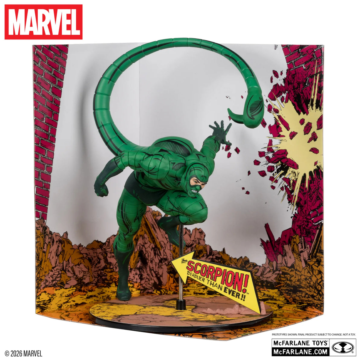 Mc FARLANE TOYS - Marvel Collection 1:10 Wv7 Scorpion (amazing Spider-man #318)figure