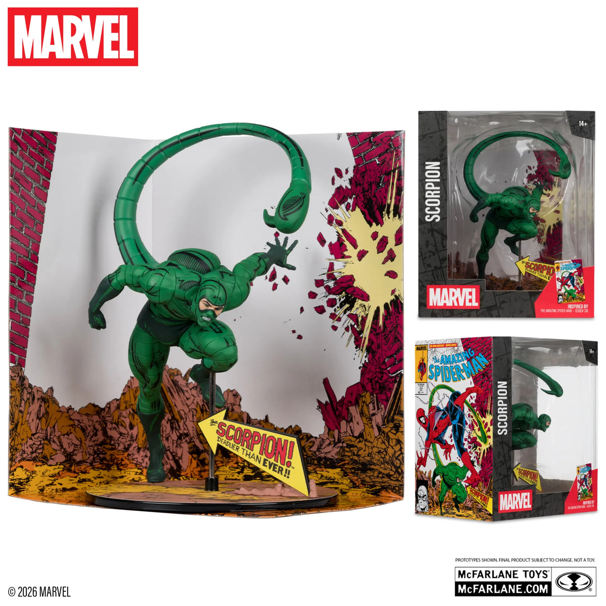 Mc FARLANE TOYS - Marvel Collection 1:10 Wv7 Scorpion (amazing Spider-man #318)figure