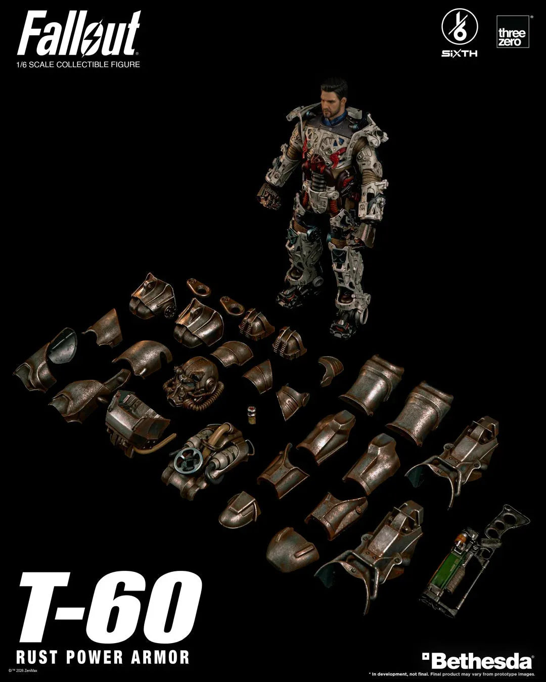 THREEZERO - Fallout T-60 Rust Power Armor 1/6 Action Figure