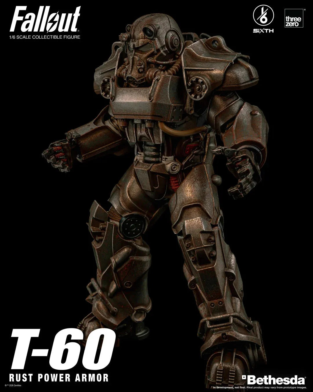 THREEZERO - Fallout T-60 Rust Power Armor 1/6 Action Figure