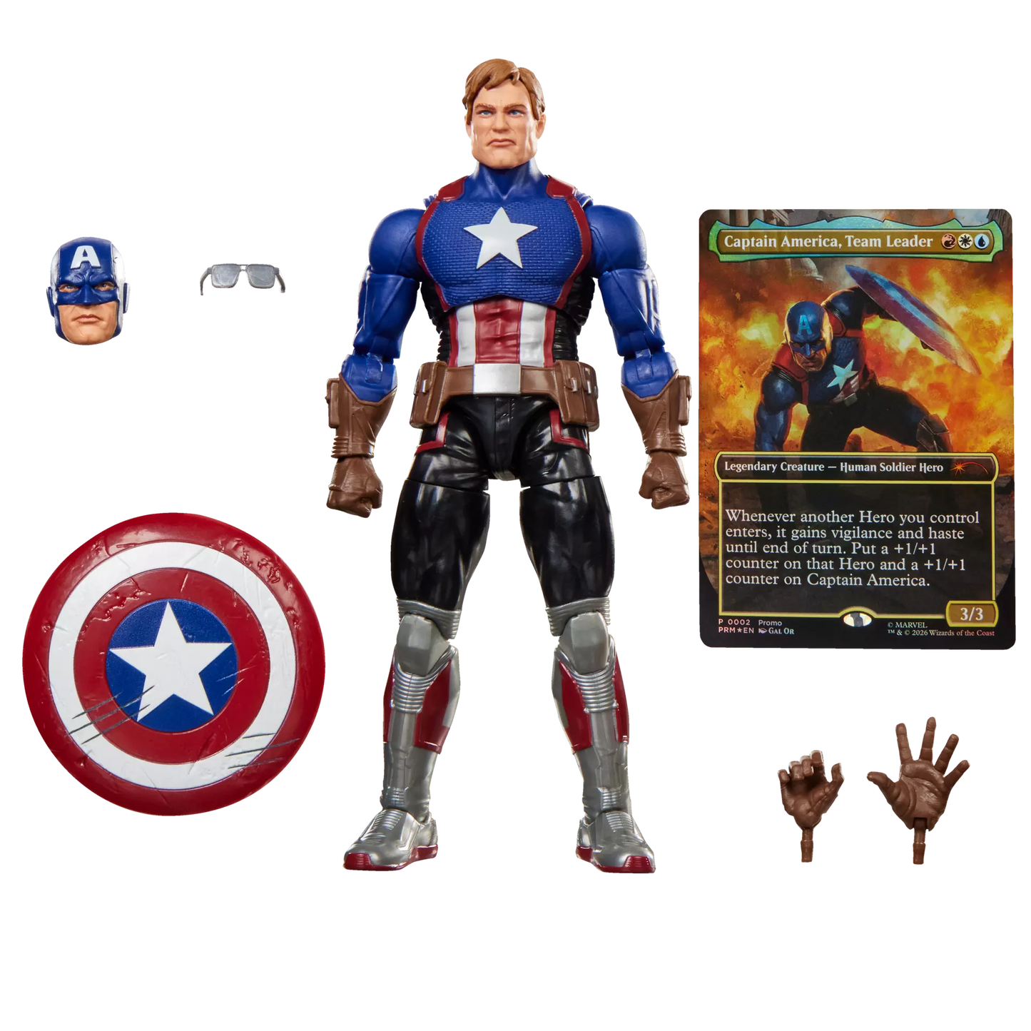HASBRO - Marvel Legends Magic The Gathering Captain America Avengers Twilight Action Figure