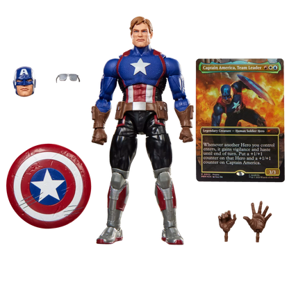 HASBRO - Marvel Legends Magic The Gathering Captain America Avengers Twilight Action Figure