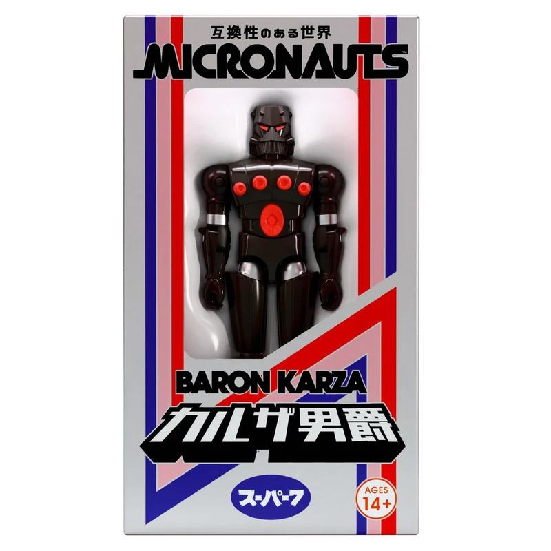 SUPER 7 - Micronauts W05 Baron Karza Sdcc/japanese Box Reaction+ Figure