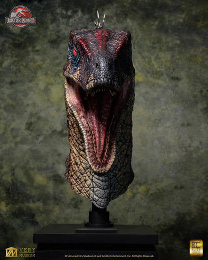 ECC - Jurassic Park 3 Male Alpha Velociraptor Blood Knight Bust