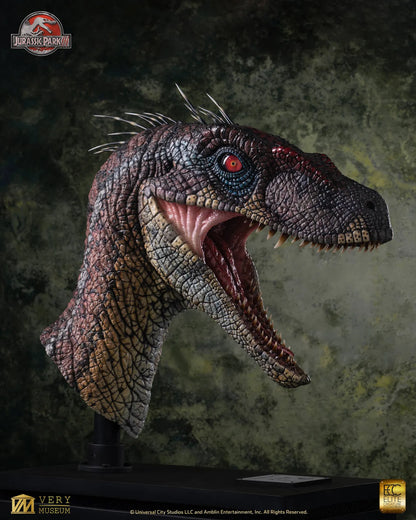 ECC - Jurassic Park 3 Male Alpha Velociraptor Blood Knight Bust