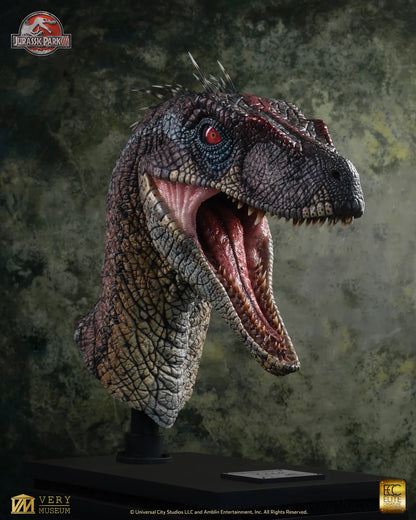 ECC - Jurassic Park 3 Male Alpha Velociraptor Blood Knight Bust
