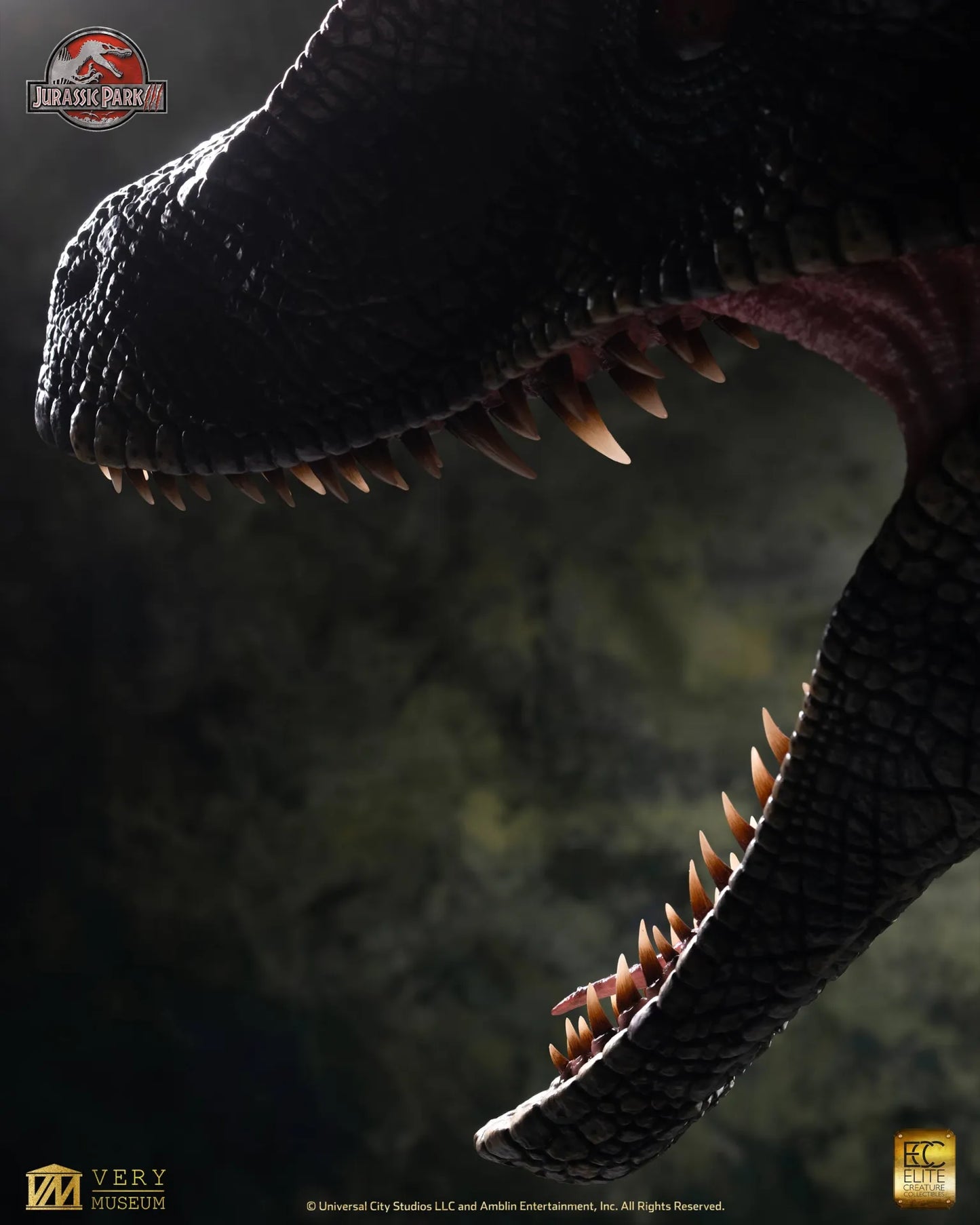 ECC - Jurassic Park 3 Male Alpha Velociraptor Blood Knight Bust