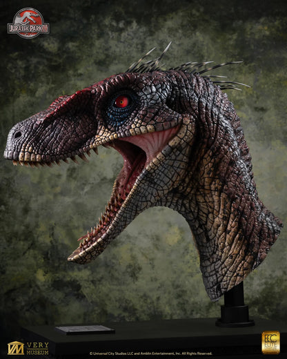 ECC - Jurassic Park 3 Male Alpha Velociraptor Blood Knight Bust