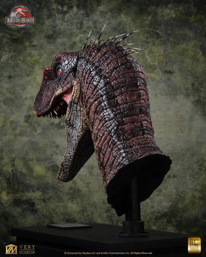 ECC - Jurassic Park 3 Male Alpha Velociraptor Blood Knight Bust