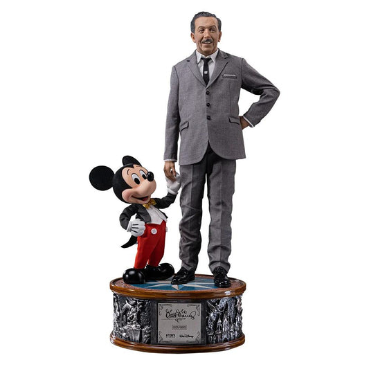 IRON STUDIOS - Disney Classics Walt Disney And Mickey Mouse 1/4 Statue
