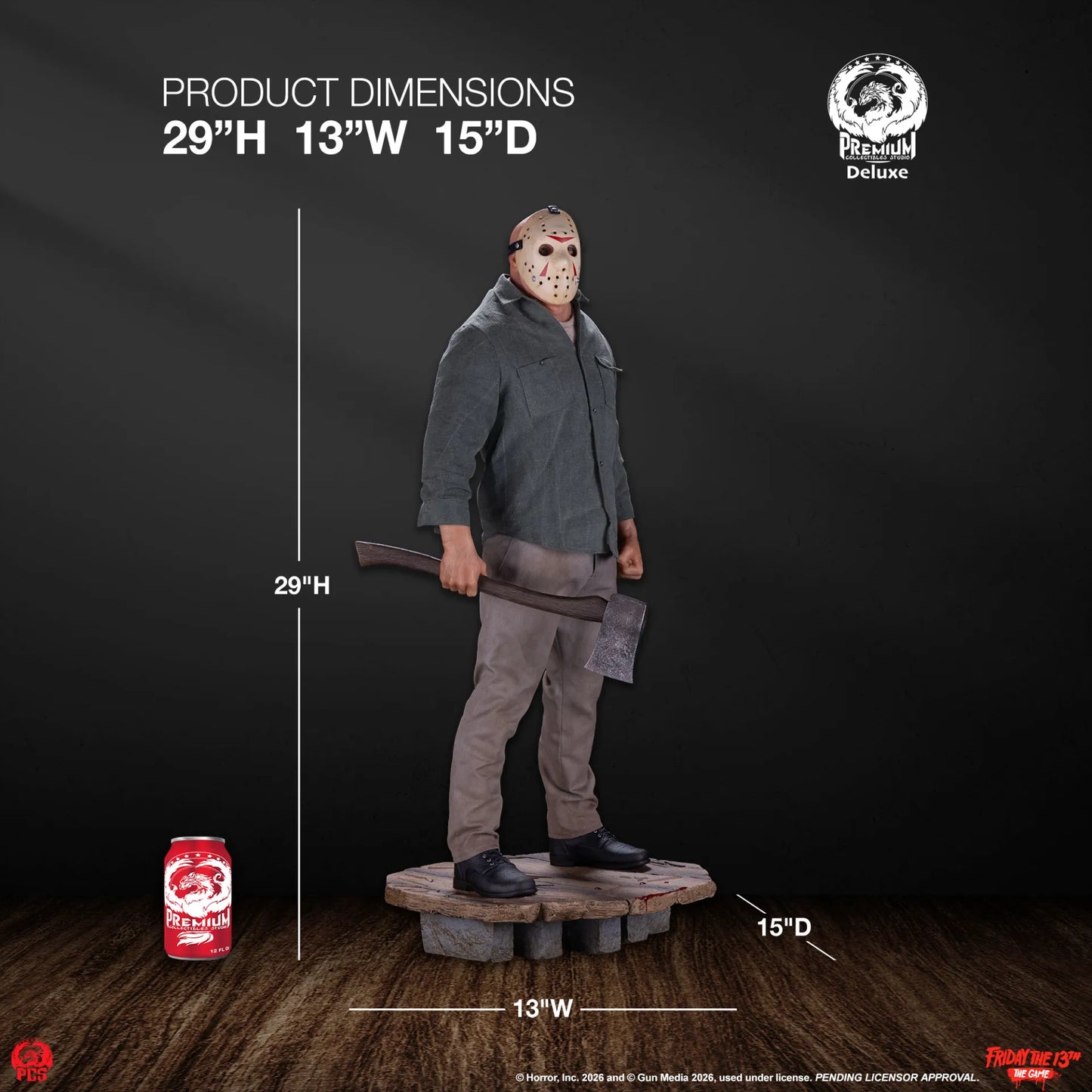 PCS - Friday The 13th The Game Jason Part 3 1:3 Scale Deluxe Statue
