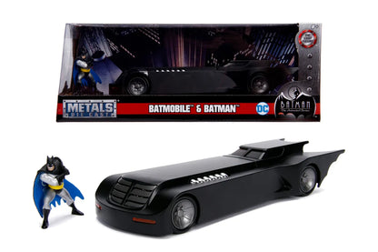 JADA TOYS - Batman Animated Series Batman & Batmobile 1/24 Die-cast Model