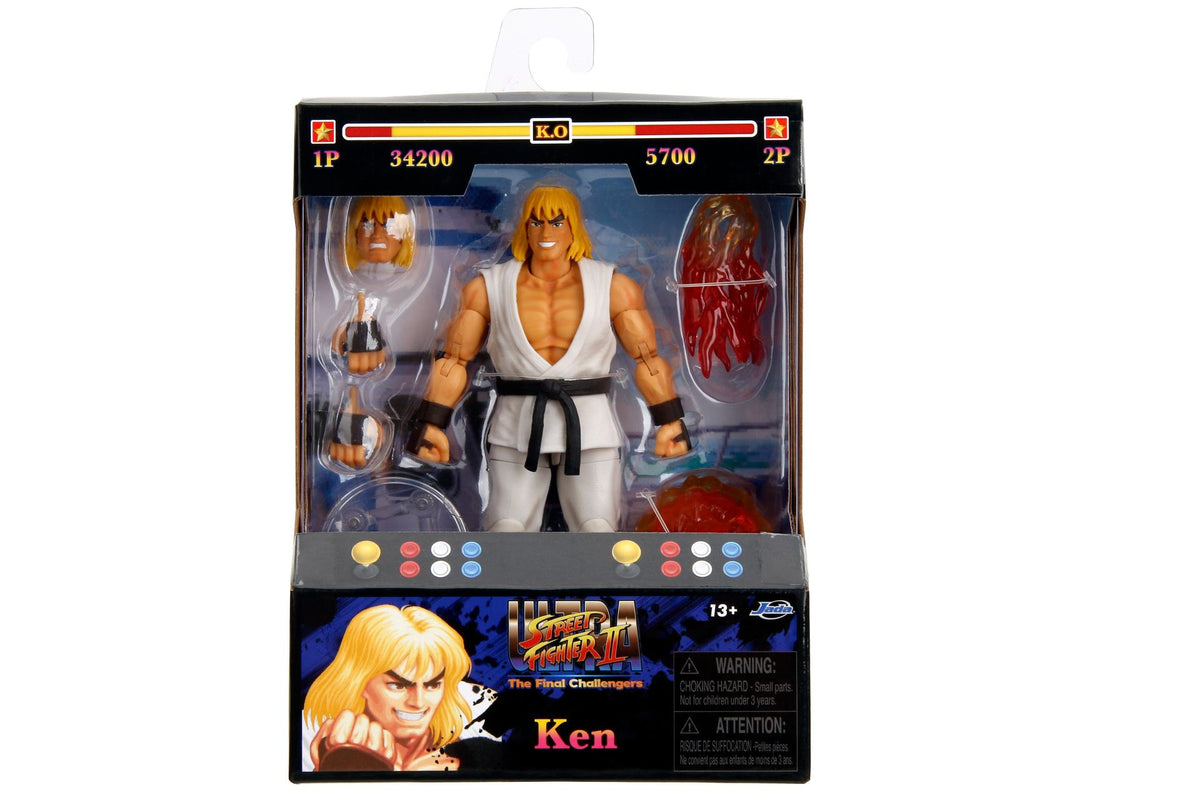 JADA TOYS - Street Fighter 2 Ken Player 2 White Version 1/12 Action Figure