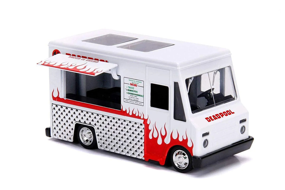 JADA TOYS - Marvel Deadpool Taco Food Truck & Deadpool 1/24 Die-cast Model