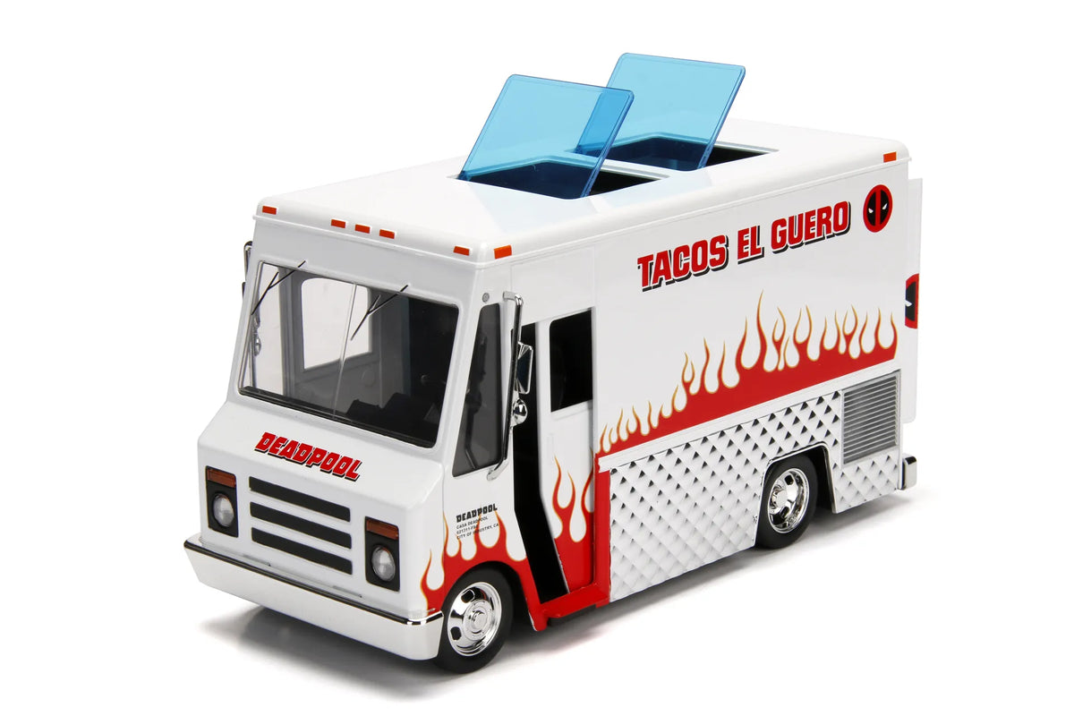JADA TOYS - Marvel Deadpool Taco Food Truck & Deadpool 1/24 Die-cast Model
