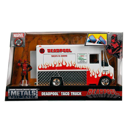 JADA TOYS - Marvel Deadpool Taco Food Truck & Deadpool 1/24 Die-cast Model