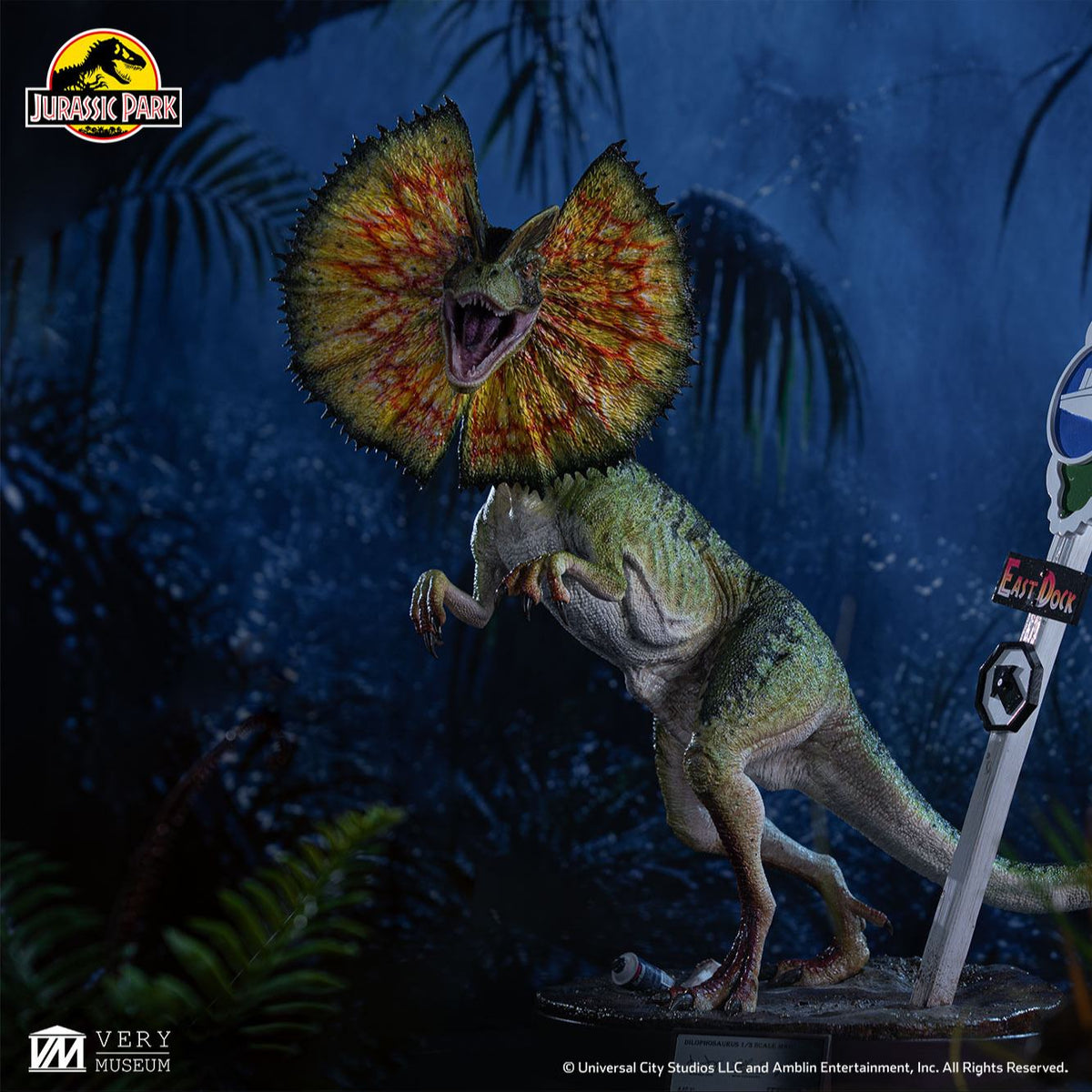 ECC - Jurassic Park Dilophosaurus 1/3 Scale Maquette
