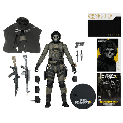 Mc FARLANE TOYS - Mcfarlane Elite Ed 7inch Call Of Duty Modern Warfare 4 Ghost Action Figure
