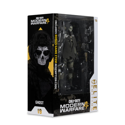 Mc FARLANE TOYS - Mcfarlane Elite Ed 7inch Call Of Duty Modern Warfare 4 Ghost Action Figure