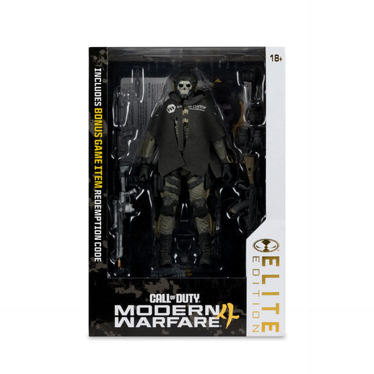 Mc FARLANE TOYS - Mcfarlane Elite Ed 7inch Call Of Duty Modern Warfare 4 Ghost Action Figure