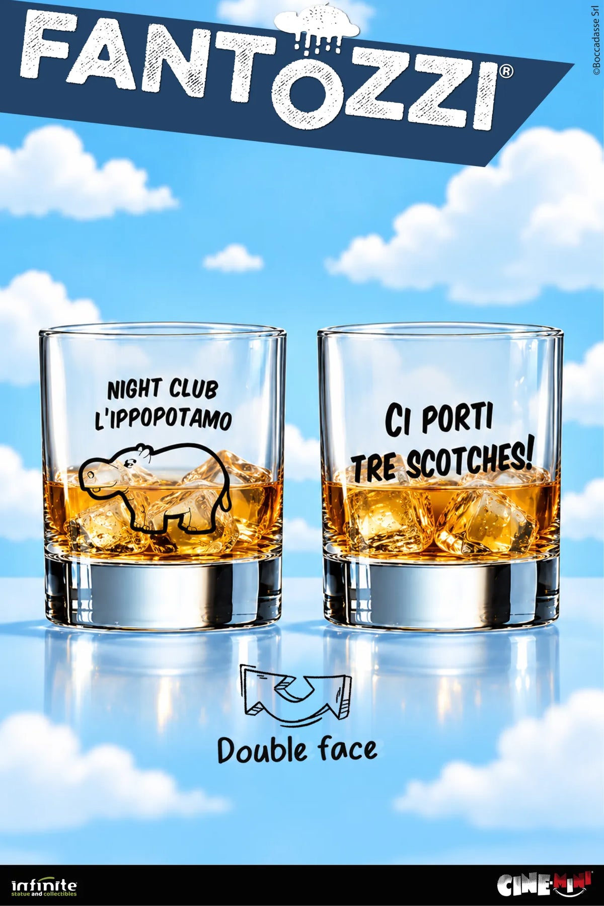 INFINITE STATUE - FANTOZZI L'IPPOPOTAMO SCOTCH GLASS